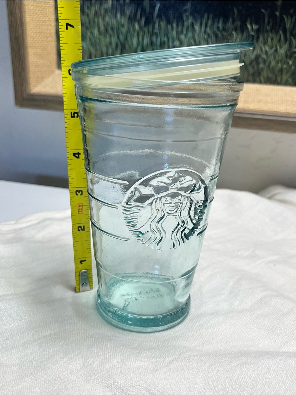 Starbucks Reusable Glass Tumbler - Aqua Green Tint - Picture 5 of 5